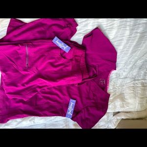 NWT Heart and soul scrubs in wine size large